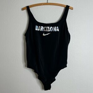 Nike Womens City Series Barcelona U Back Tank One Piece Swimsuit Size XL